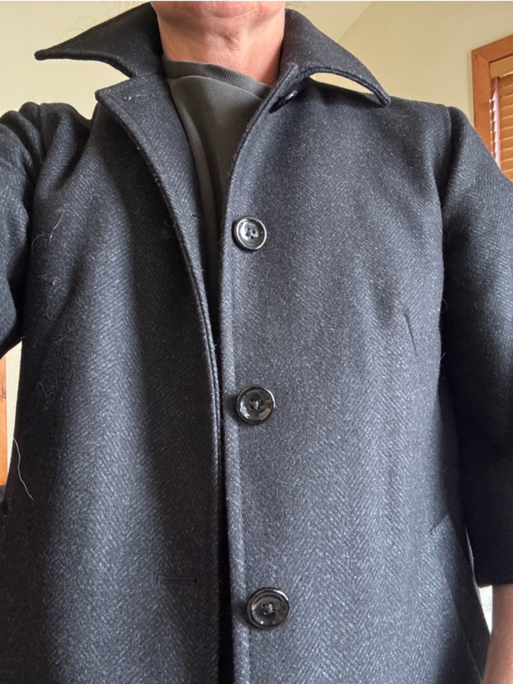 GAP Short Black Wool-Blend Women's Blazer Jacket